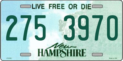 NH license plate 2753970