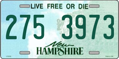 NH license plate 2753973