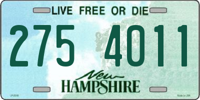 NH license plate 2754011