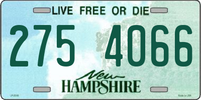 NH license plate 2754066