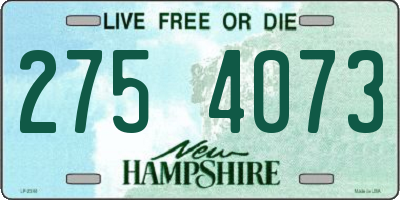 NH license plate 2754073
