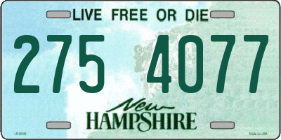 NH license plate 2754077