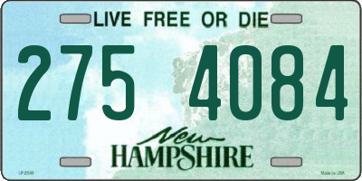 NH license plate 2754084