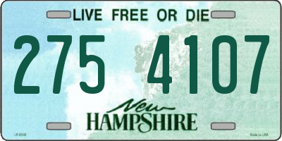 NH license plate 2754107