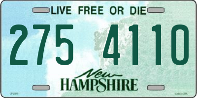 NH license plate 2754110