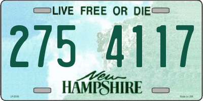 NH license plate 2754117
