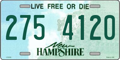 NH license plate 2754120