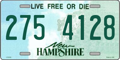 NH license plate 2754128