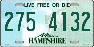 NH license plate 2754132