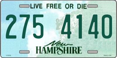 NH license plate 2754140