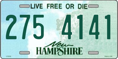 NH license plate 2754141