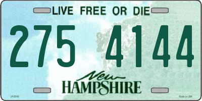 NH license plate 2754144