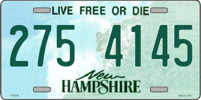 NH license plate 2754145