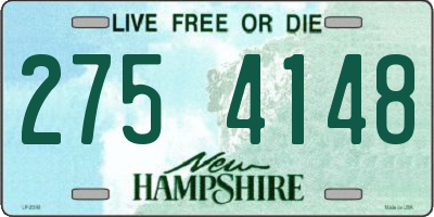 NH license plate 2754148