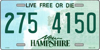 NH license plate 2754150