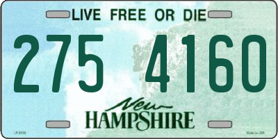 NH license plate 2754160