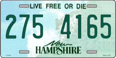 NH license plate 2754165