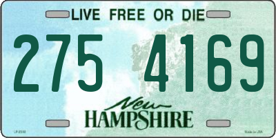 NH license plate 2754169