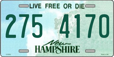 NH license plate 2754170