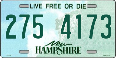 NH license plate 2754173