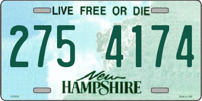 NH license plate 2754174