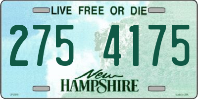 NH license plate 2754175