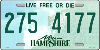 NH license plate 2754177