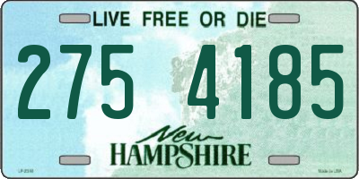 NH license plate 2754185