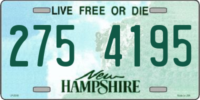 NH license plate 2754195