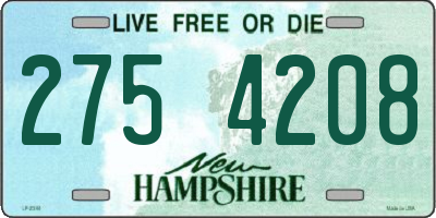 NH license plate 2754208