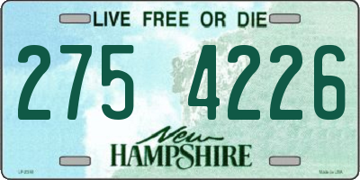 NH license plate 2754226