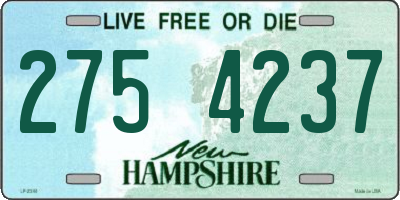 NH license plate 2754237