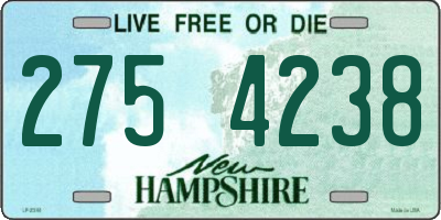 NH license plate 2754238