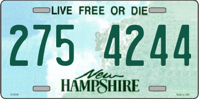 NH license plate 2754244