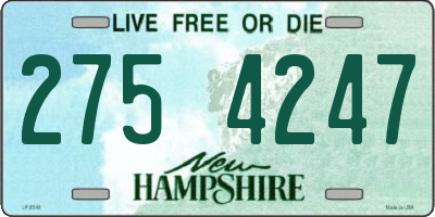 NH license plate 2754247