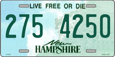 NH license plate 2754250