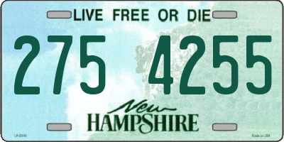 NH license plate 2754255