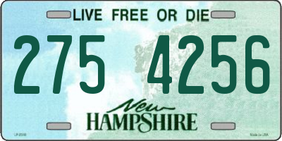 NH license plate 2754256