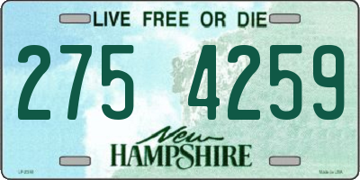 NH license plate 2754259