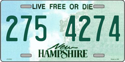NH license plate 2754274