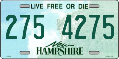NH license plate 2754275