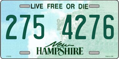 NH license plate 2754276