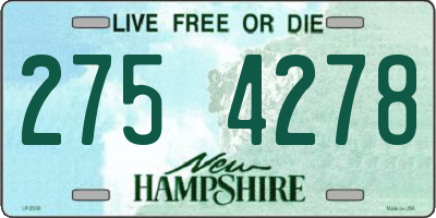 NH license plate 2754278