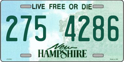 NH license plate 2754286