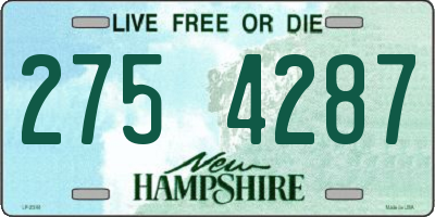NH license plate 2754287