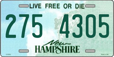 NH license plate 2754305