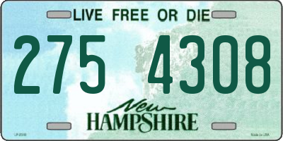 NH license plate 2754308