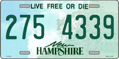 NH license plate 2754339