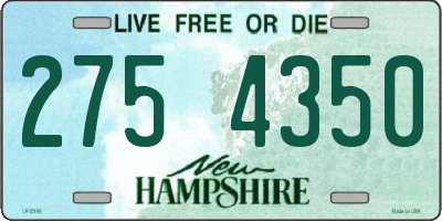 NH license plate 2754350