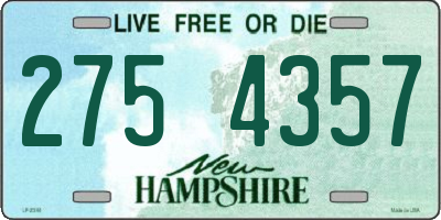 NH license plate 2754357